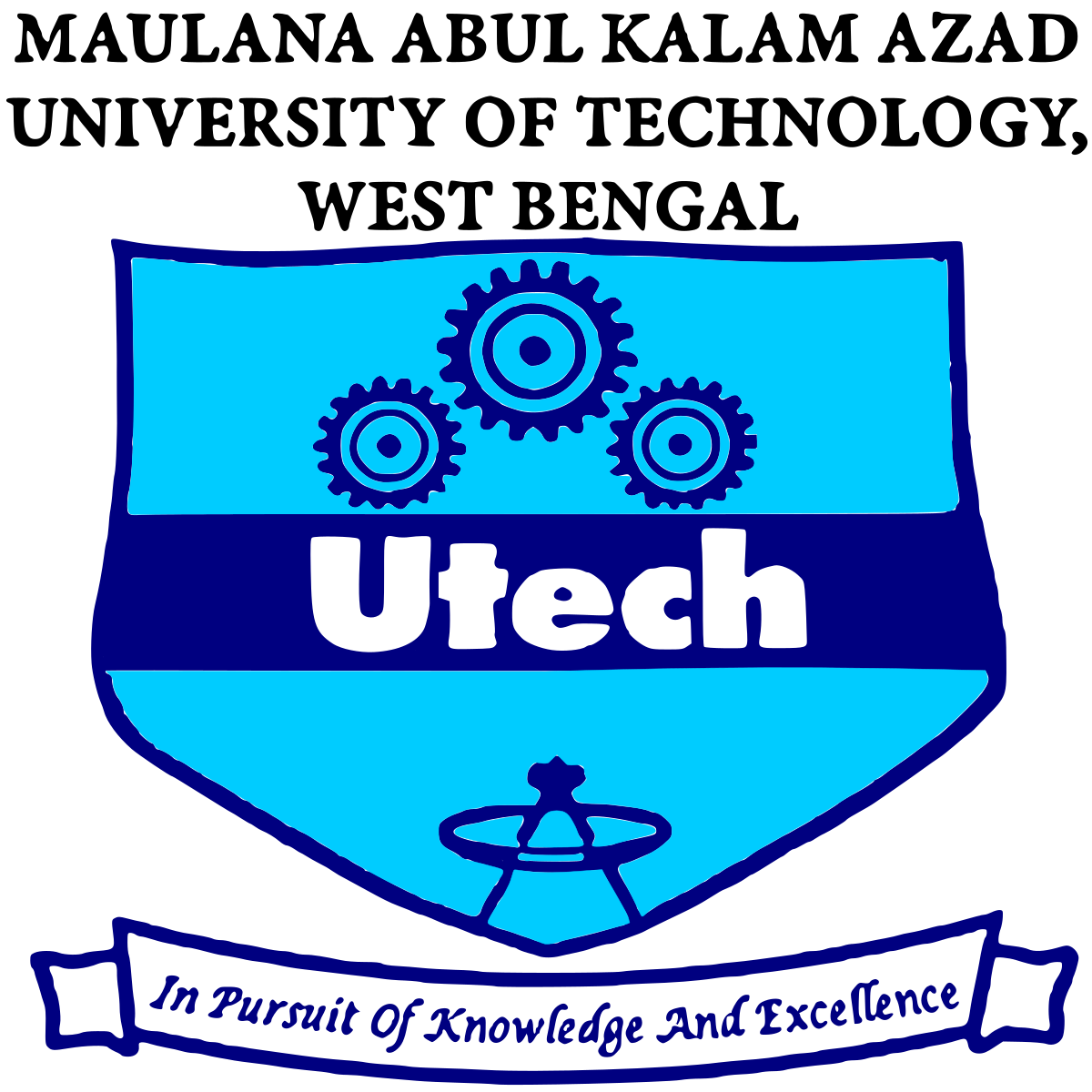 Logo of Maulana Abul Kalam Azad University of Technology (MAKAUT), West Bengal